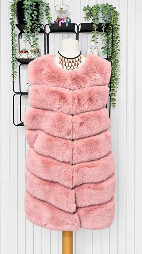 Boutique blush pink faux - pink, fur