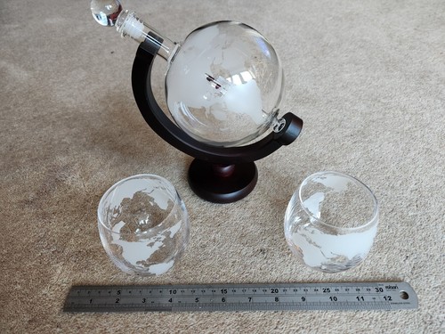 Whiskey globe decanter set - whiskey,
