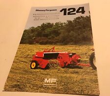 MASSEY FERGUSON MF 124 Baler Original 1977 Vintage Sales Brochure