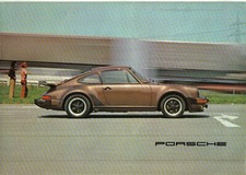 Porsche 911 2.7 Carrera Turbo circa 1975 Original German Market Foldout Brochure