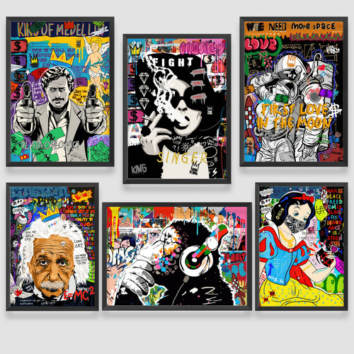 Street art wall - wall, poster