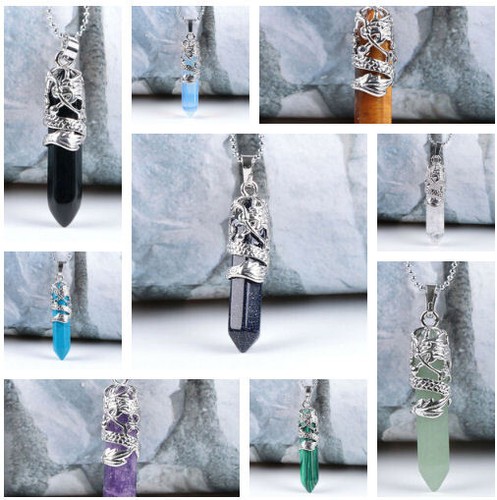 Hexagonal necklace chakra - hexagonal,