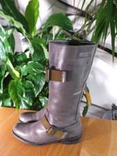 G-STAR G STAR RAW REAL GREY LEATHER CALF HIGH BOOTS SIZE 7 OR 40 on vinted
