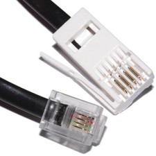 BT 431A PLUG TO RJ11 6P4C STRAIGHT WIRED CABLE, TELEPHONE LINE CORD, ROUTER LEAD