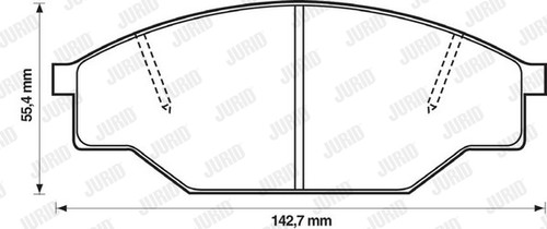 New brake pad set - new,
