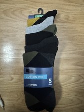 M&S Men's Socks Cotton-Rich