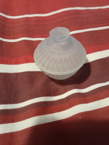 Round frosted glass - frosted, trinket