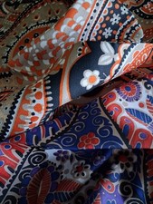 Genuine Vintage Retro Fabric Bundle 1960s 2 Pieces Of Dressmaking Fabric 