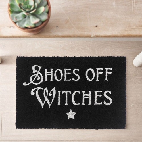 Shoes off witches coir - coir, door