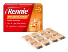 Rennie Orange Flavour Indigestion & Heartburn Relief - 72 Tablets 2026