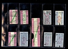 Vintage London Transport Bus Tram & Trolleybuses Tickets T & T Sleeved refj48