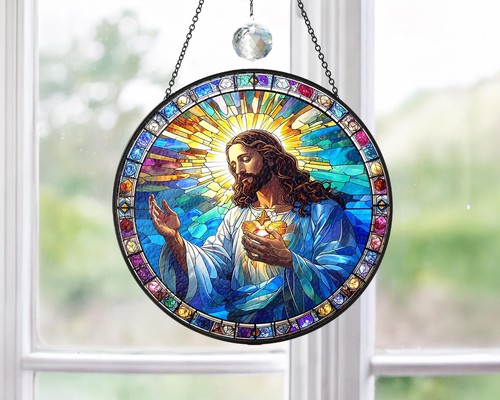 Jesus christ stained - jesus,