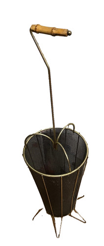 Mid century brass umbrella - brass,