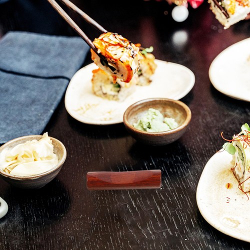 4pcs wooden chopsticks rest - wooden,