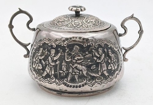Antique qajar style sugar bowl - sugar,