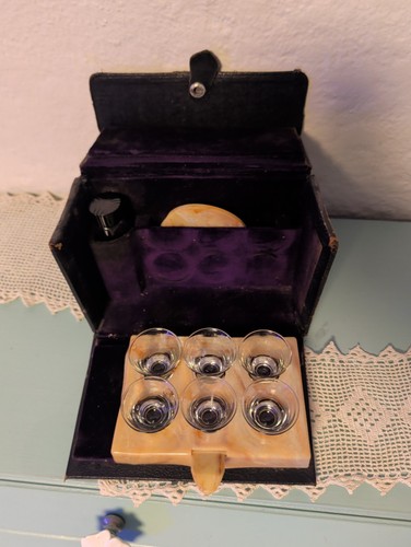 Antique portable communion set - communion,