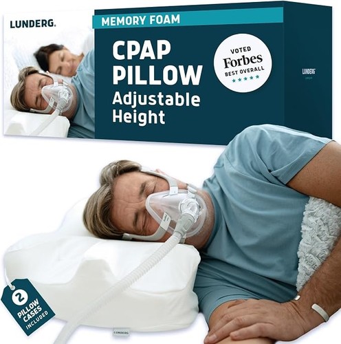 Lunderg cpap pillow - lunderg, side