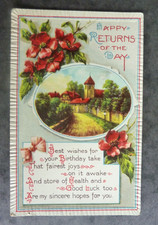 BIRTHDAY.  VINTAGE POSTCARD