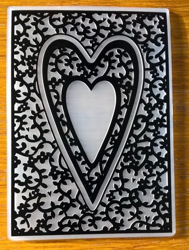 Heart embossing folder - folder,