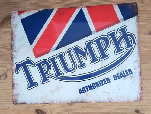 Triumph motorcycle tin sign - triumph,