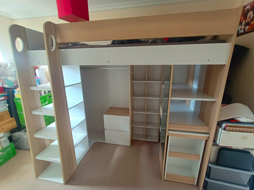 Children single loft - single, bed
