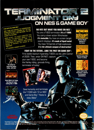 Terminator ljn nes - 2, boy