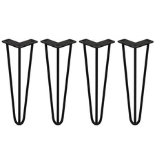 4pc Hairpin Legs 10mm Black