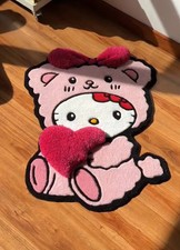 Hello kitty rug handmade - kitty,