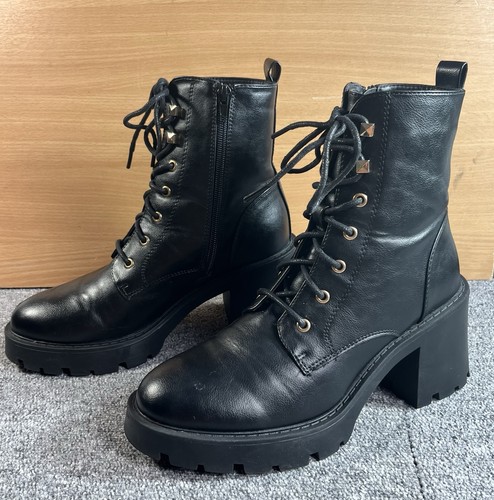 New look black chunky ankle - look,