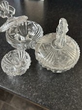 Vintage Clear Glass Dressing