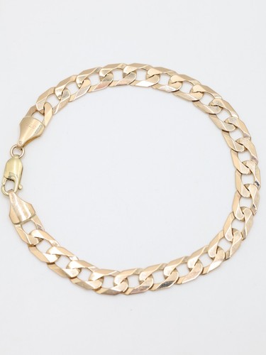 Gold curb link - curb, 9ct