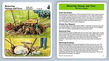 Removing Stumps & Trees #31 Tools - My Green Gardens 1987 Cardmark Card