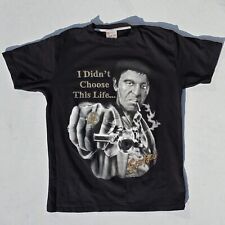 Vintage Party Five Scarface Tony Montana Diamante Short Sleeved XL T-Shirt