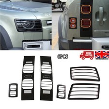 Rear Tail light Headlight lamp Cover trim Protector For LR Defender 20-24 90/110