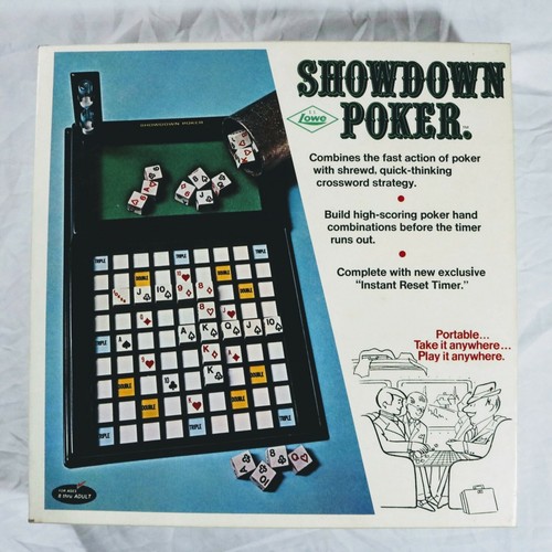 Vintage game showdown poker - game,