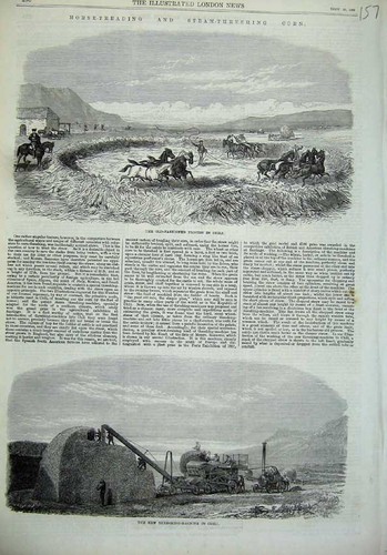 Old antique print 1869 - print,