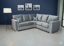 Stunning Grey 2C2 Corner Sofa