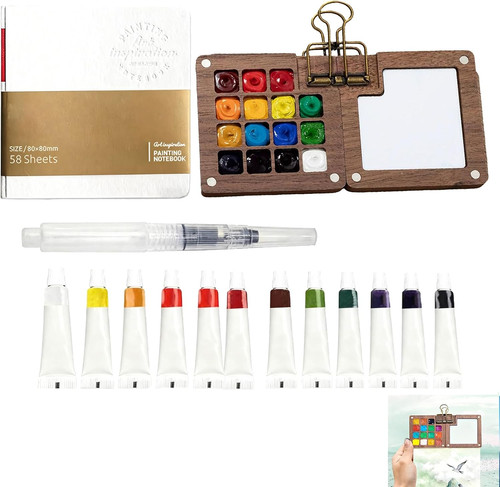 Mini watercolour paint set - watercolour,