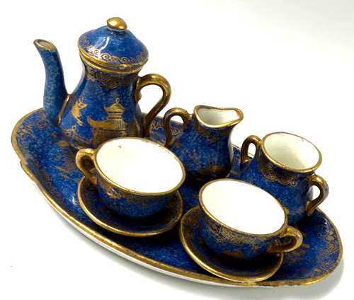 Antique rare miniature tea set - tea,