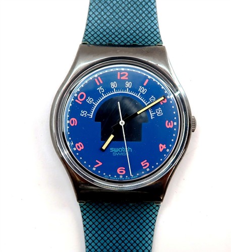 New swatch watch - blue, tune
