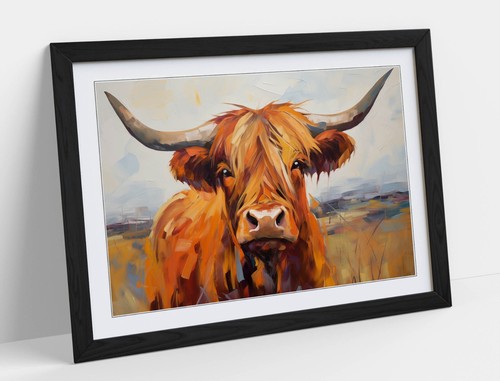Highland cow geometric - highland,