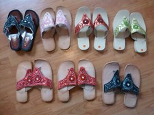 7 x pairs ladies Indian sandals, various sizes