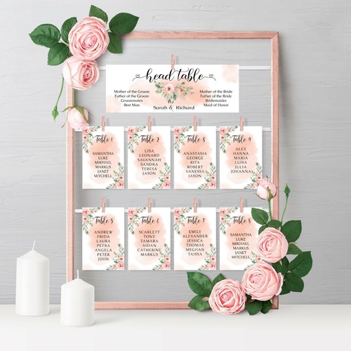 Personalised wedding table - wedding,