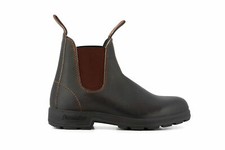 Blundstone 500 Unisex Stout Brown Leather Chelsea Ankle Boots 