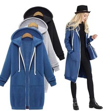 Warm Fleece Hoodie Mid Length