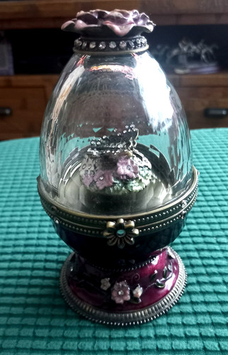 Large red clear glass - large,