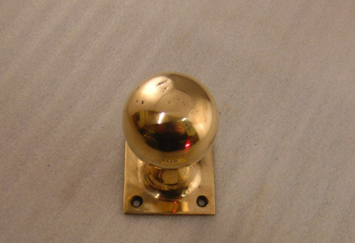 Door handle knob bronze round - door,