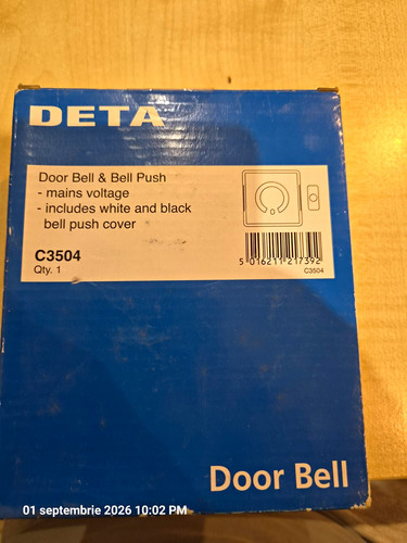 Deta c3504 wired door chime - c3504,