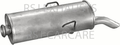 Excn6000 exhaust rear box - exhaust,