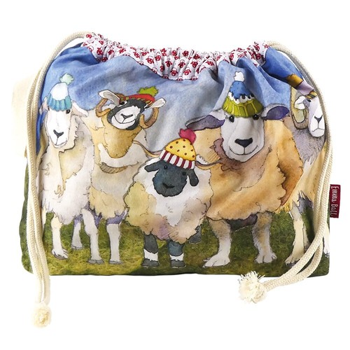 Happy sheep drawstring bag - sheep,
